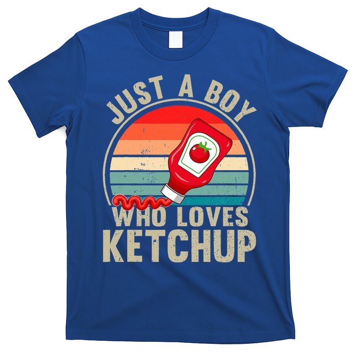 Just a Boy Who Loves Ketchup Catsup Condiment Lover T-Shirt