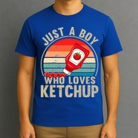 Just a Boy Who Loves Ketchup Catsup Condiment Lover T-Shirt