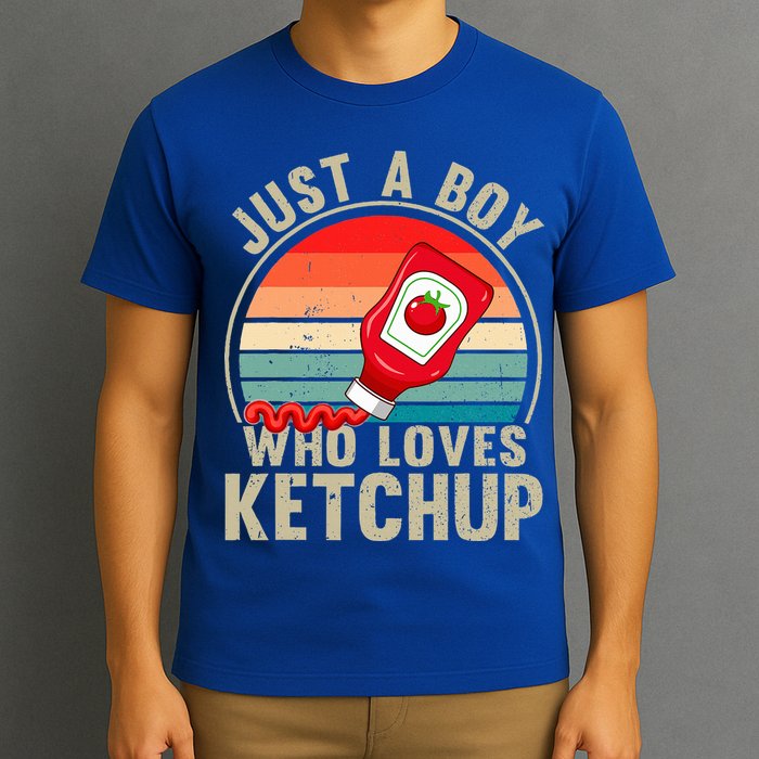 Just a Boy Who Loves Ketchup Catsup Condiment Lover T-Shirt