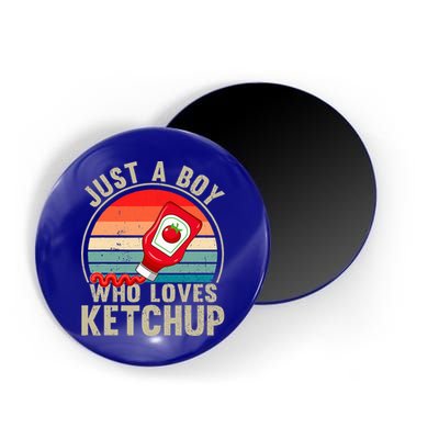 Just a Boy Who Loves Ketchup Catsup Condiment Lover Magnet