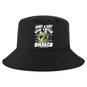 Just A Boy Who Loves Snakes Snake Lover Gift Cool Comfort Performance Bucket Hat