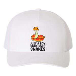 Just A Boy Who Loves Snakes Yupoong Adult 5-Panel Trucker Hat