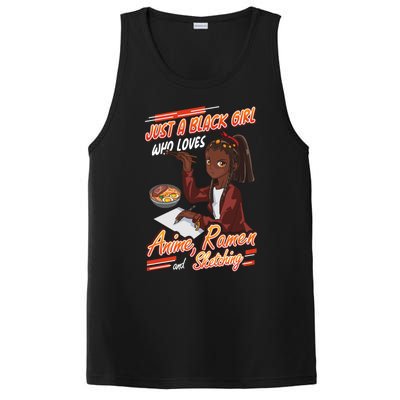 Just A Black Who Loves Anime Ra And Sketching Gift PosiCharge Competitor Tank