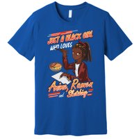 Just A Black Who Loves Anime Ra And Sketching Gift Premium T-Shirt