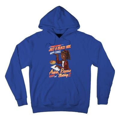 Just A Black Who Loves Anime Ra And Sketching Gift Tall Hoodie