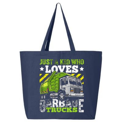 Just A Boy Who Loves Garbage Trucks Funny 25L Jumbo Tote