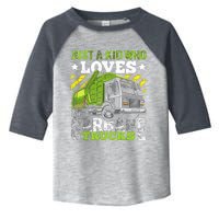 Just A Boy Who Loves Garbage Trucks Funny Toddler Fine Jersey T-Shirt