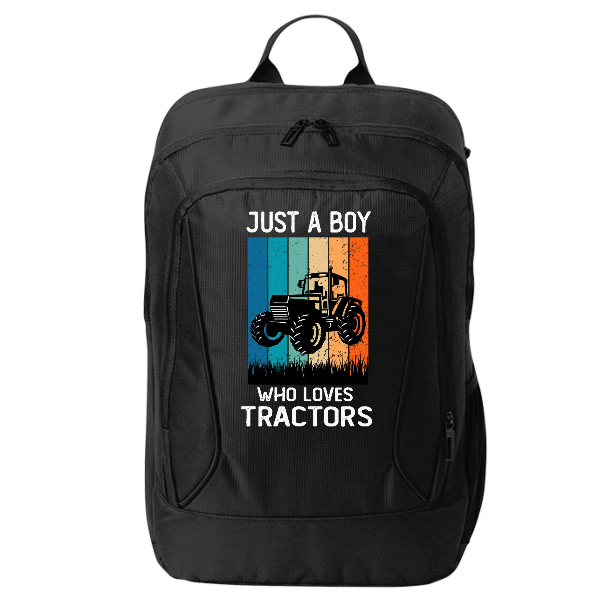 Just A Boy Who Loves Tractors Farm Lifestyle Boy City Backpack
