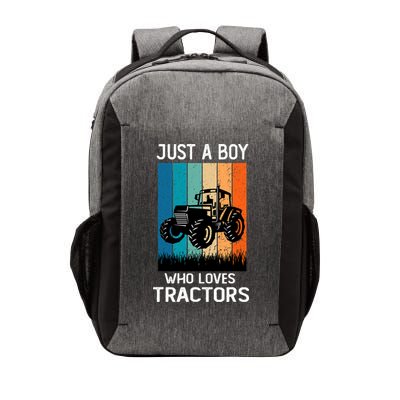 Just A Boy Who Loves Tractors Farm Lifestyle Boy Vector Backpack