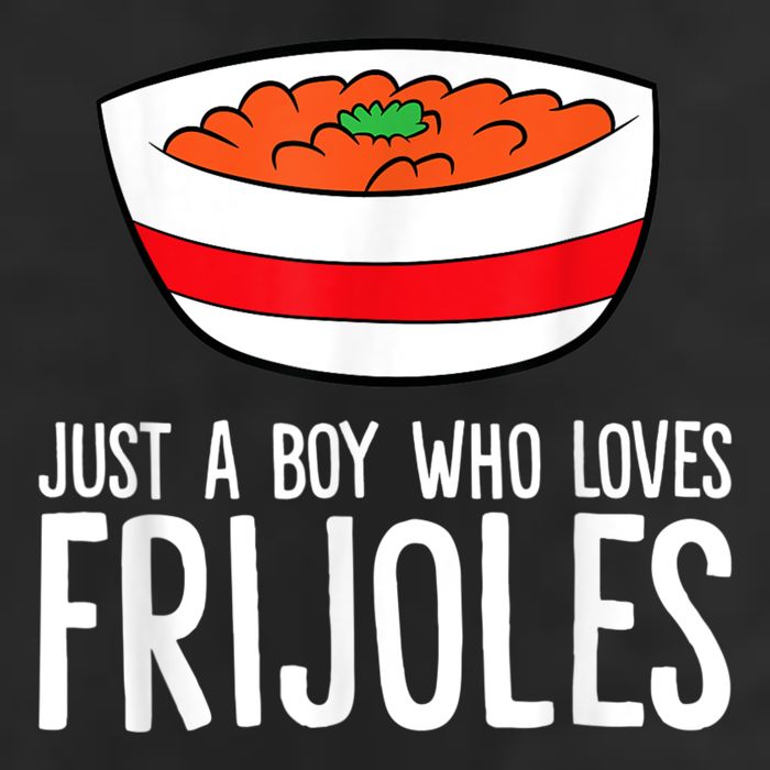 Just A Boy Who Loves Frijoles Funny Mexican Frijoles 7 Panel Mesh Trucker Snapback Hat