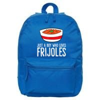 Just A Boy Who Loves Frijoles Funny Mexican Frijoles 16 in Basic Backpack