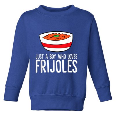 Just A Boy Who Loves Frijoles Funny Mexican Frijoles Toddler Sweatshirt