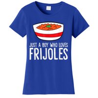 Just A Boy Who Loves Frijoles Funny Mexican Frijoles Women's T-Shirt