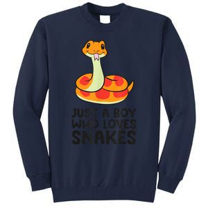 Just A Boy Who Loves Snakes Tall Sweatshirt