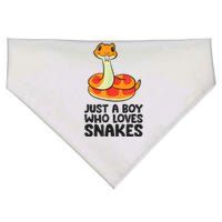 Just A Boy Who Loves Snakes USA-Made Doggie Bandana