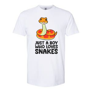 Just A Boy Who Loves Snakes Softstyle CVC T-Shirt