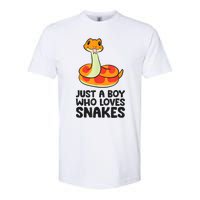 Just A Boy Who Loves Snakes Softstyle CVC T-Shirt