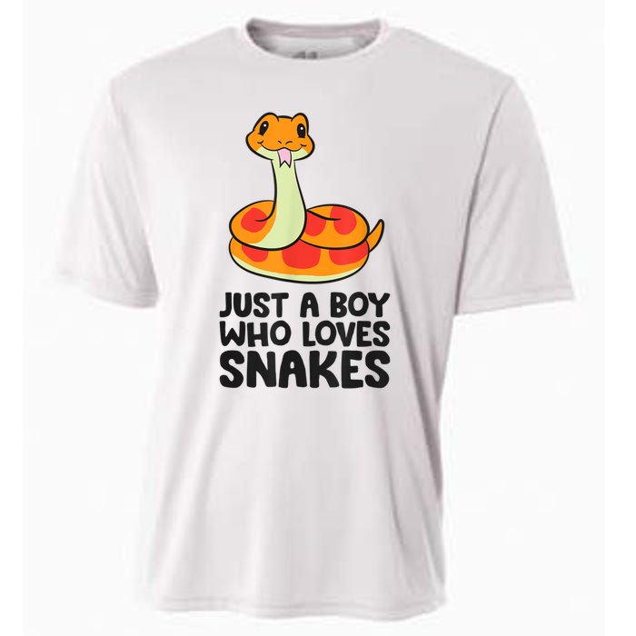 Just A Boy Who Loves Snakes Cooling Performance Crew T-Shirt