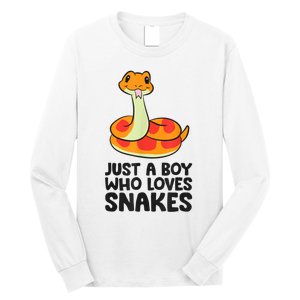 Just A Boy Who Loves Snakes Long Sleeve Shirt