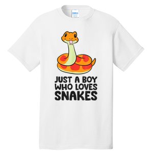 Just A Boy Who Loves Snakes Tall T-Shirt