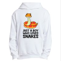 Just A Boy Who Loves Snakes Urban Pullover Hoodie