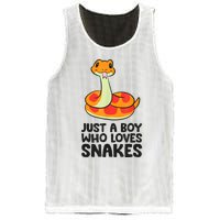 Just A Boy Who Loves Snakes Mesh Reversible Basketball Jersey Tank