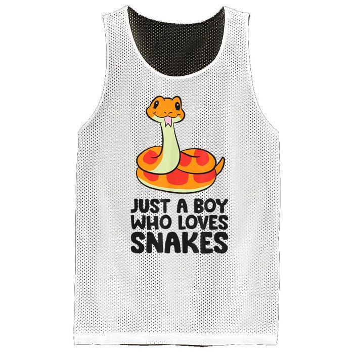 Just A Boy Who Loves Snakes Mesh Reversible Basketball Jersey Tank