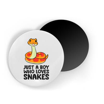 Just A Boy Who Loves Snakes Magnet