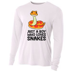 Just A Boy Who Loves Snakes Cooling Performance Long Sleeve Crew