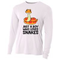 Just A Boy Who Loves Snakes Cooling Performance Long Sleeve Crew