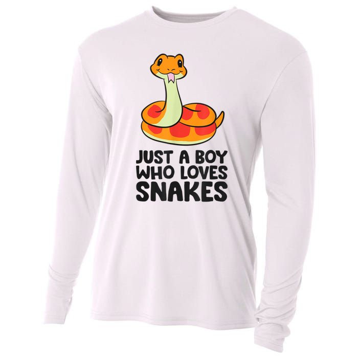 Just A Boy Who Loves Snakes Cooling Performance Long Sleeve Crew