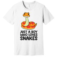 Just A Boy Who Loves Snakes Premium T-Shirt