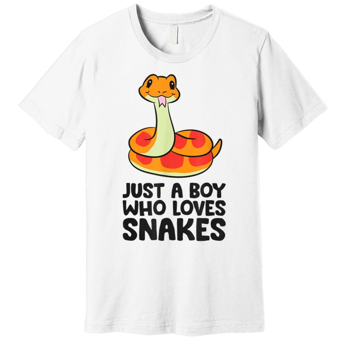 Just A Boy Who Loves Snakes Premium T-Shirt