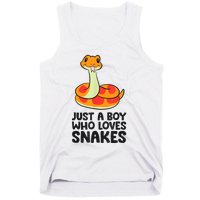 Just A Boy Who Loves Snakes Tank Top