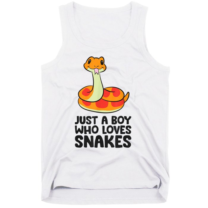 Just A Boy Who Loves Snakes Tank Top