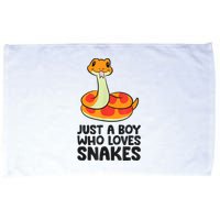 Just A Boy Who Loves Snakes Microfiber Hand Towel