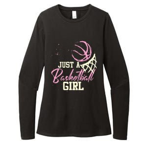 Just A Basketball Girl Basketball Womens CVC Long Sleeve Shirt