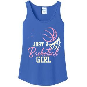 Just A Basketball Girl Basketball Ladies Essential Tank