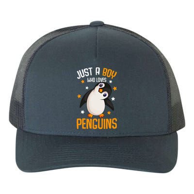 Just A Boy Who Loves Penguins Penguin Lover Yupoong Adult 5-Panel Trucker Hat