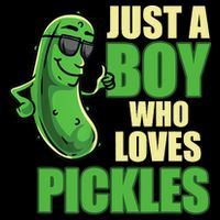 Just A Boy Who Loves Pickles Funny Pickle Boy Cooling Performance Crew T-Shirt