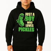 Just A Boy Who Loves Pickles Funny Pickle Boy Hoodie