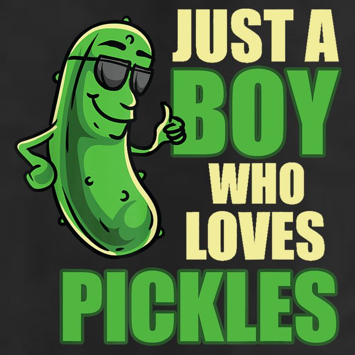 Just A Boy Who Loves Pickles Funny Pickle Boy Adult Drive Performance Visor