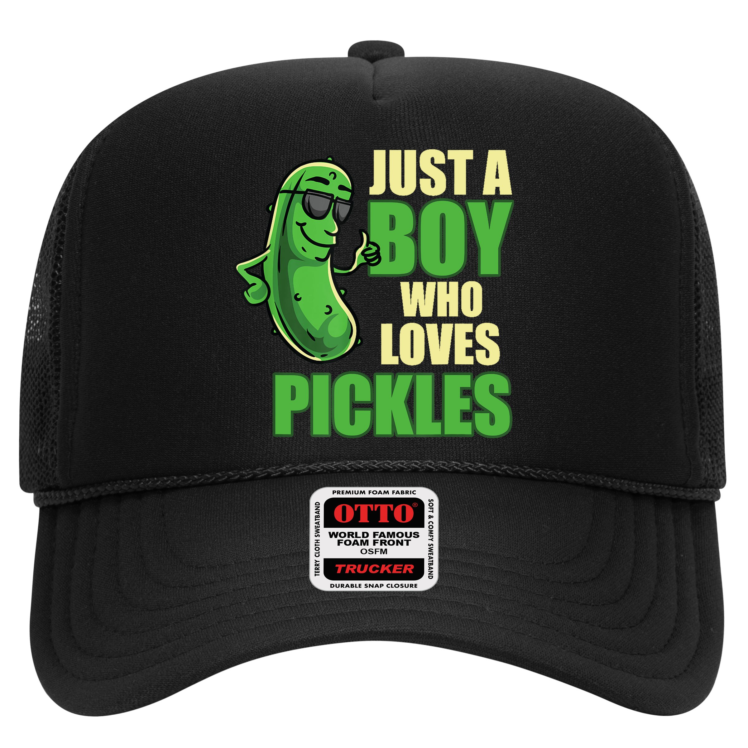 Just A Boy Who Loves Pickles Funny Pickle Boy Hat