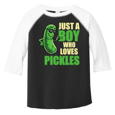 Just A Boy Who Loves Pickles Funny Pickle Boy Toddler Fine Jersey T-Shirt