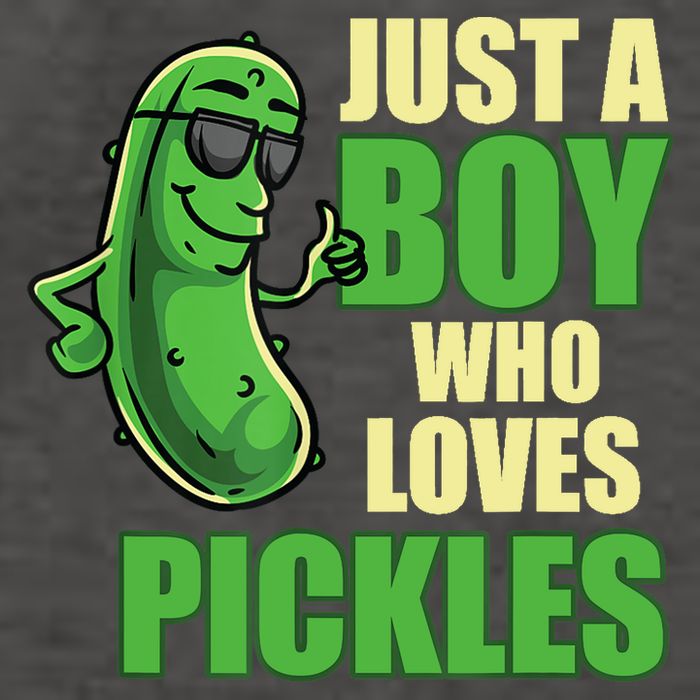 Just A Boy Who Loves Pickles Funny Pickle Boy Vector Backpack