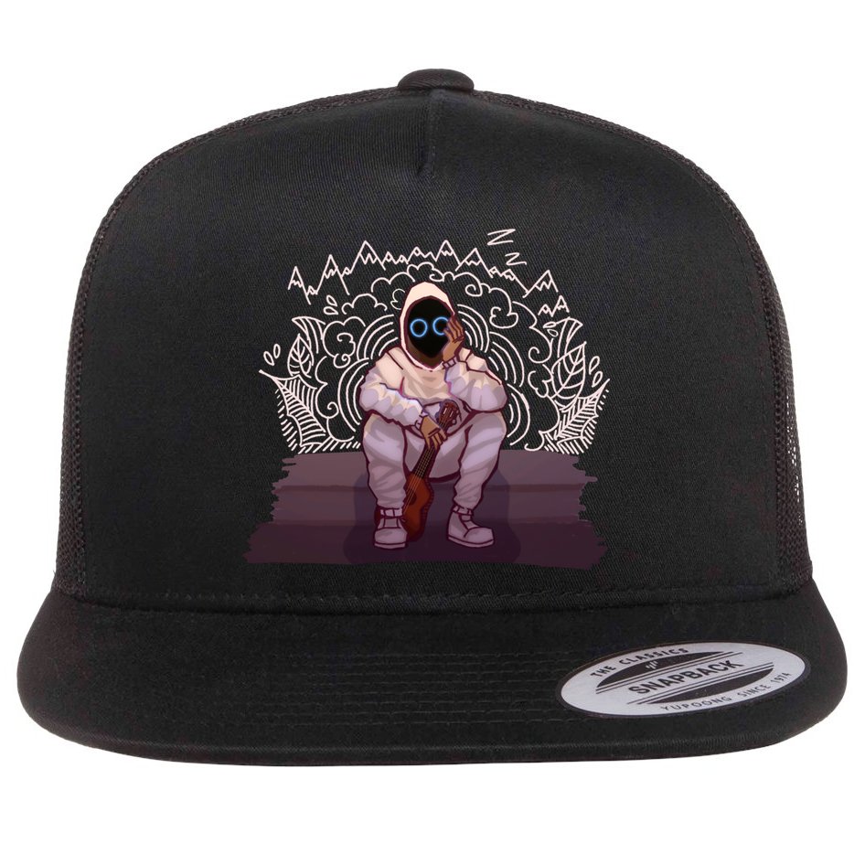 Just A Boy With A Ukulele, BoyWithUke Flat Bill Trucker Hat