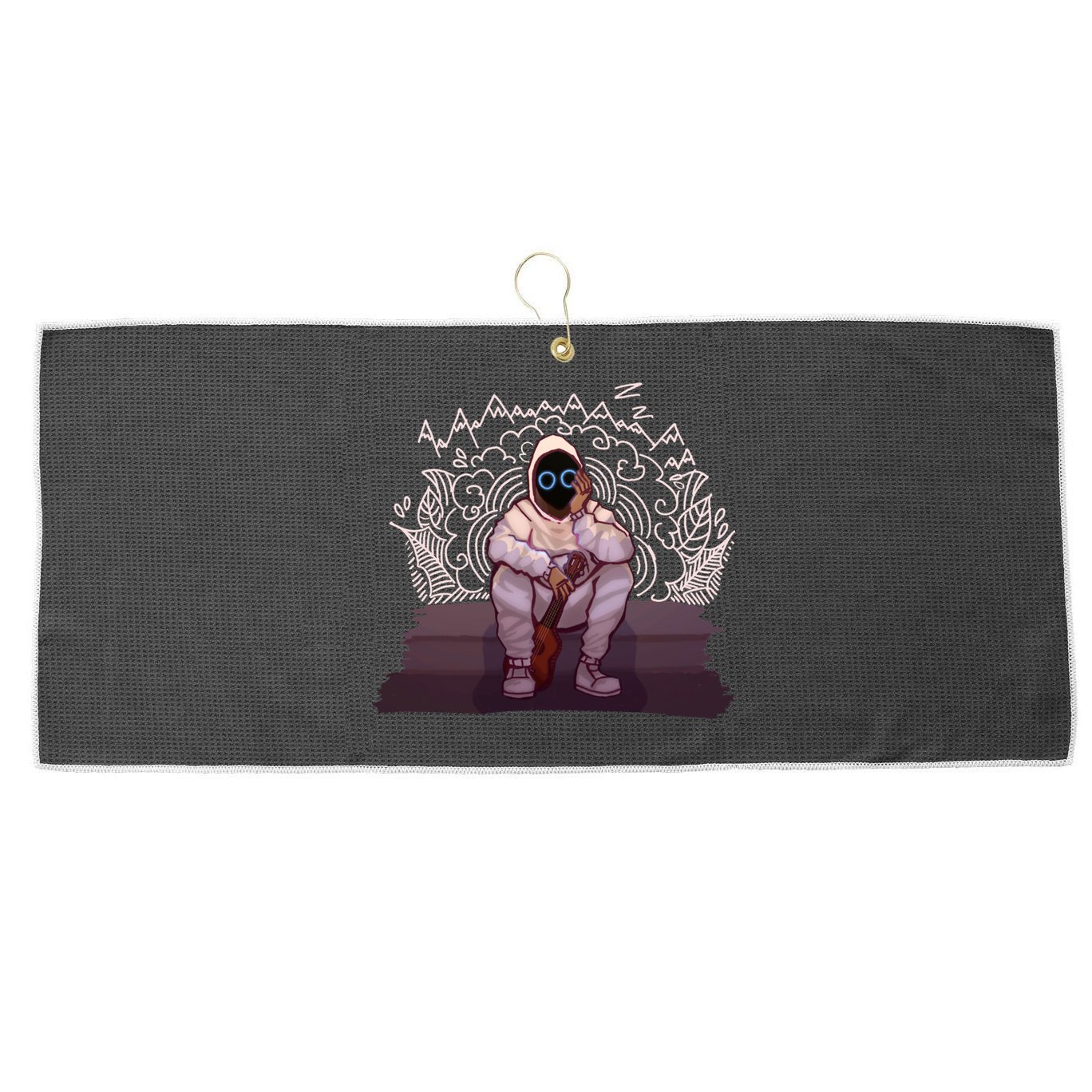 Just A Boy With A Ukulele, BoyWithUke Large Microfiber Waffle Golf Towel