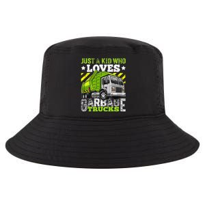 Just A Boy Who Loves Garbage Trucks Cool Comfort Performance Bucket Hat