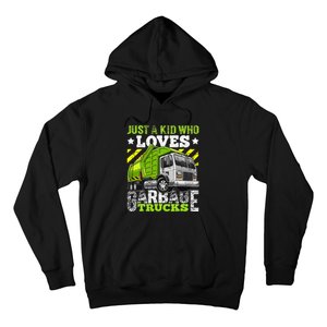 Just A Boy Who Loves Garbage Trucks Hoodie