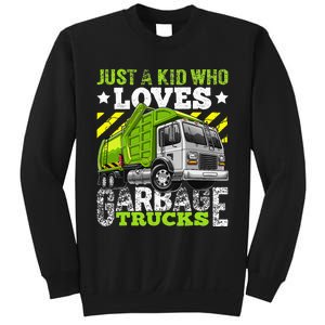 Just A Boy Who Loves Garbage Trucks Sweatshirt